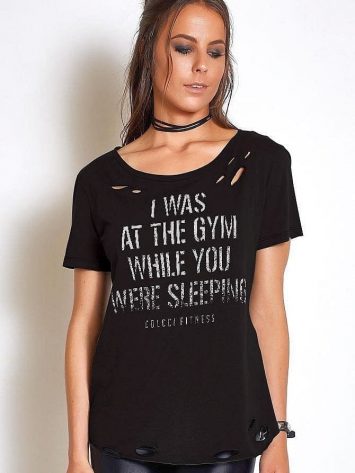 COLCCI FITNESS T-Shirt 345700036 "I Was at the GYM " BK