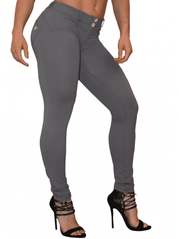 FREDDY WR.UP Shaping Effect – Low Rise – Skinny – Cellulite Reduction GRAY