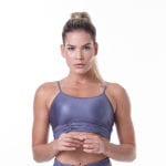 Glam Rock Shiny Fitness Top