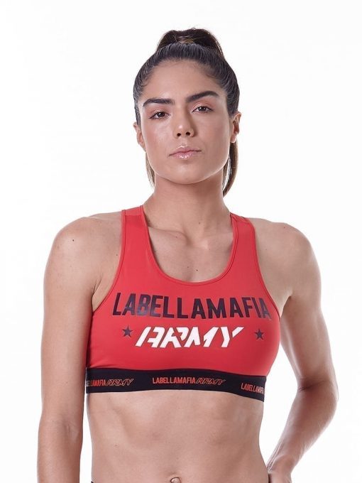 LabellaMafia Army Fitness Sports Bra Top - FTP13844