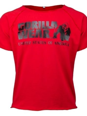 Gorilla Wear Classic Work Out Top – red