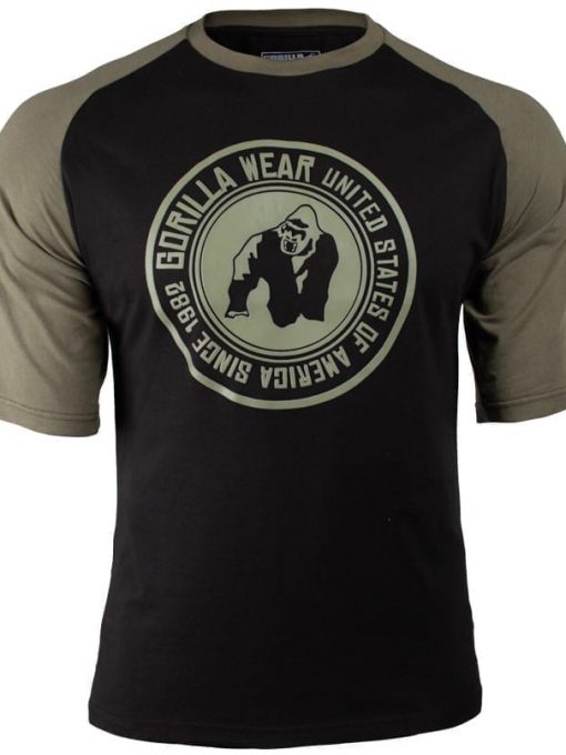 Gorilla Wear Texas T-shirt - Army-Blacky-green-3.png