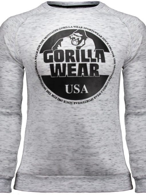 Gorilla Wear Bloomington Crewneck Sweatshirt - Mixed Gray