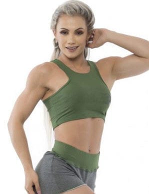 BFB Activewear Tank Top Cropped Power Fit - Green