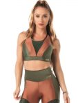 Lets Gym Airy Shine Sports Bra Top - Green