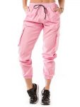 Let's Gym Jogger Cargo Style Pants - Pink