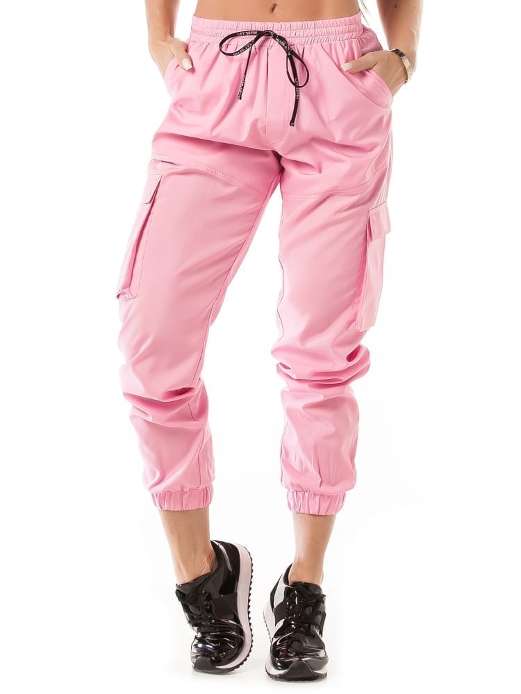 Let’s Gym Jogger Cargo Style Pants – Pink