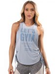 Let's Gym Dry Happy Tank Top - blue