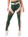 Let's Gym Activewear Botanical Jacquard Leggings - Green