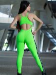 Dynamite Brazil Jumpsuit - Fichier Neon Green - One Piece