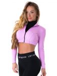 Let's Gym Fitness Cropped Style Trend Top - Lilac