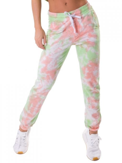 Let's Gym Fitness Jogger Duo Tie Dye - Lime/Peach