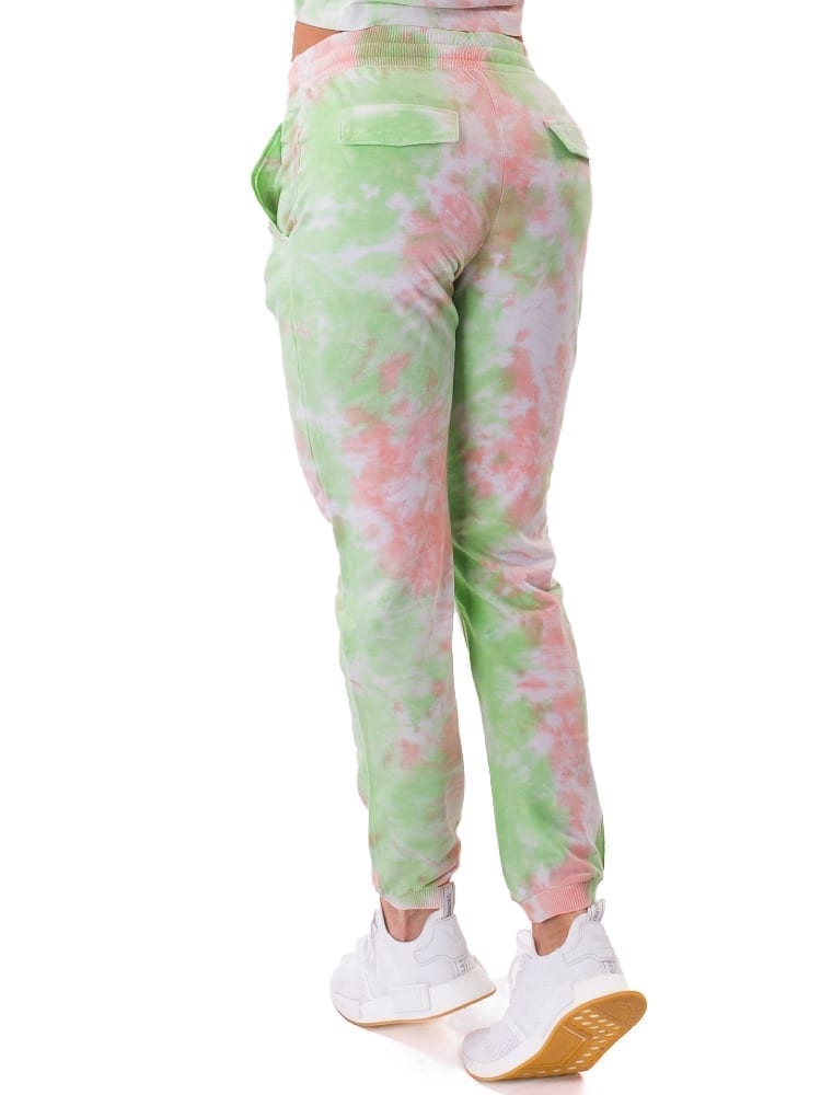 Let's Gym Fitness Jogger Duo Tie Dye - Lime/Peach