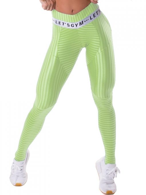Let's Gym Fitness Ikate Muse Leggings - Lime