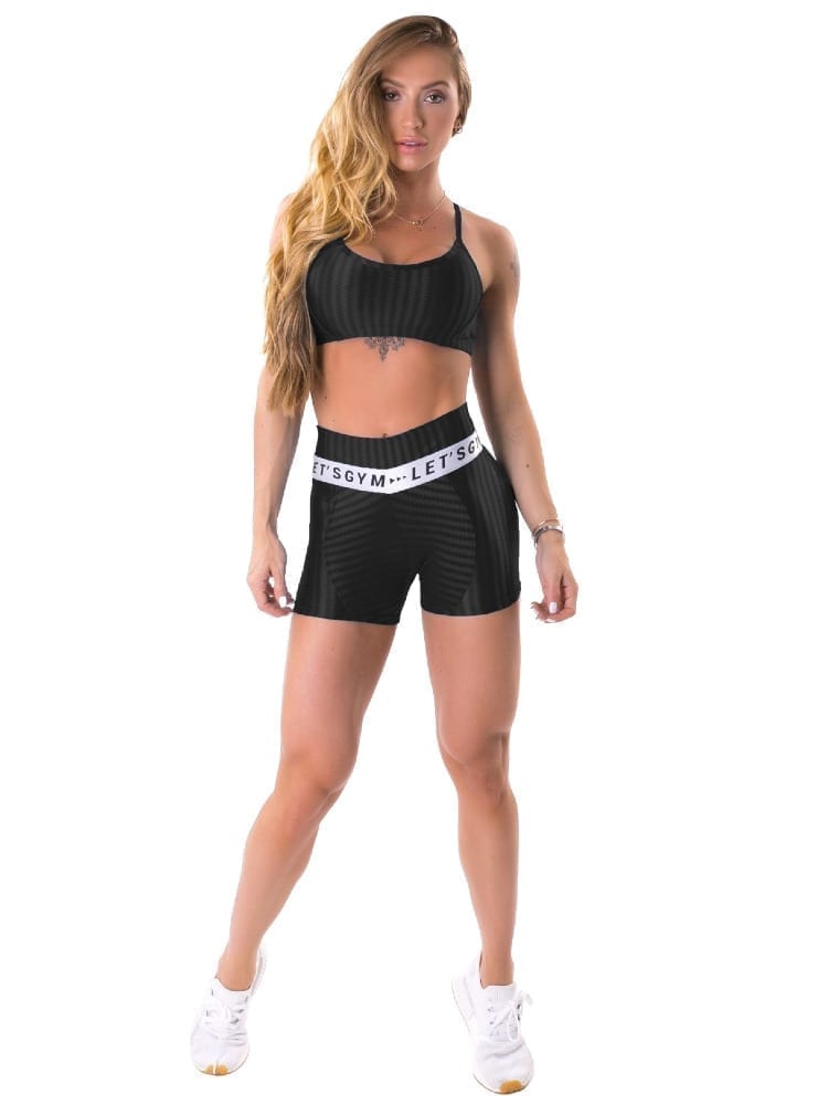 Let's Gym Fitness Ikate Shorts - Black