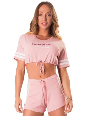 Lets Gym Fitness Cropped Summer Love – Rose