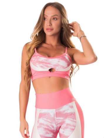 Lets Gym Activewear Mystic Fit Sports Bra – Coral-White