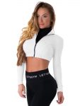 Let's Gym Fitness Cropped Style Trend Top - White