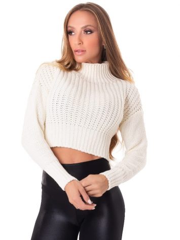 Let’s Gym Fitness Cropped Trico – Off White