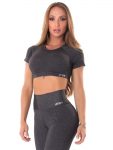 Let's Gym Fitness Cropped M/C Move & Slay - Black
