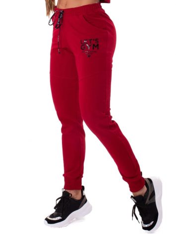 Let’s Gym Fitness International Jogger Pants – Red