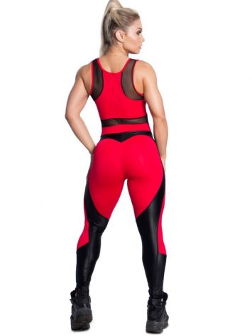 Trincks Fitness Activewear Sweet Red Jumpsuit – Red/Black