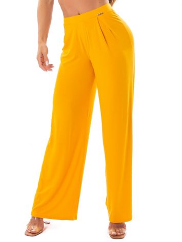 Let’s Gym Fitness Heaven Wide Pants – Yellow