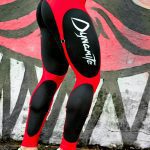 DYNAMITE Brazil Leggings Red Corset Black Zenith