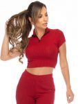 Let's Gym Fitness Canelado Expensive Cropped top - Red