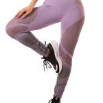 Let's Gym Activewear Seamless Melange Leggings - Purple