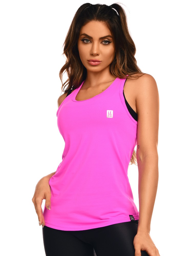 Lets Gym Fitness Must Have Tank Top – Pink