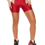 Let's Gym Fitness Cyber Shorts - Red