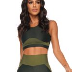 Lets Gym Fitness Super Charm Sports Bra Top - Green