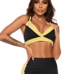 Let's Gym Fitness Perpetual Sweat Sports Bra Top - Black