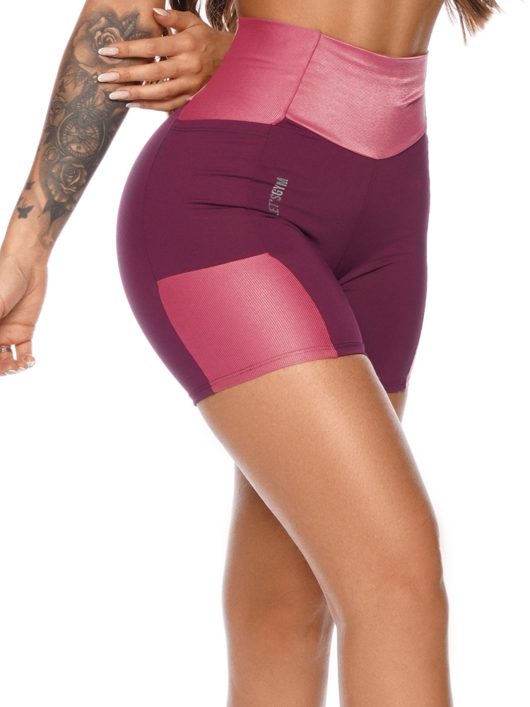 Let’s Gym Fitness Go On Shorts – Purple
